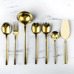 Due Gold Serving Set //  7 Pcs.