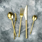 Due Gold Serving Set //  7 Pcs.