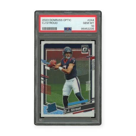 C.J. Stroud // 2023 Donruss Optic Rated Rookie // Rookie Card // PSA 10 Gem Mint