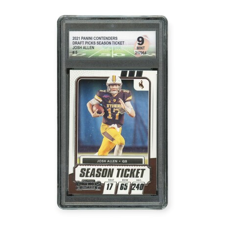 Josh Allen // 2021 Panini Contenders Draft Picks Season Ticket // DGA 9 Mint