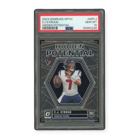 C.J. Stroud // 2023 Donruss Optic Hidden Potential // Rookie Card // PSA 10 Gem Mint