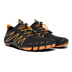 Hiitave Men's Barefoot Sport Water Shoes // Black + Orange (Euro: 40)