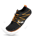 Hiitave Men's Barefoot Sport Water Shoes // Black + Orange (Euro: 43)