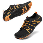 Hiitave Men's Barefoot Sport Water Shoes // Black + Orange (Euro: 44)