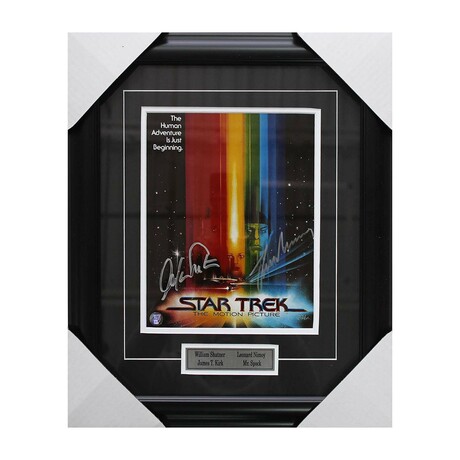 Leonard Nimoy/William Shatner Framed Autographed "Star Trek - The Motion Picture" 8X10 Photo