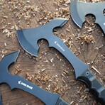 6 PCS Throwing Axes & Knives Set // Black Finish + Black Scales