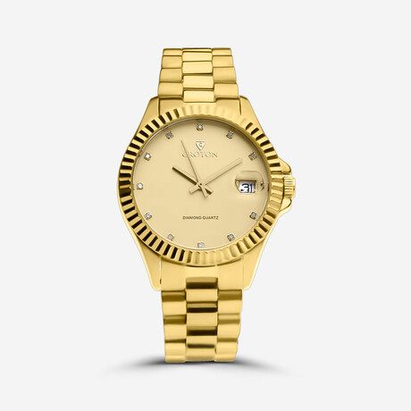 Croton Ladies The Sav Goldtone Quartz // CN207599YLCD