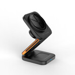 3-in-1 FlexiTrip: Foldable Wireless Charger // Black