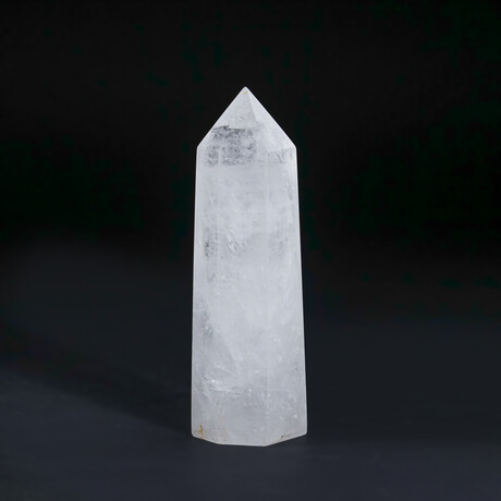 Genuine Polished Clear Quartz Point From Brazil // .9 lbs