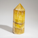 Genuine Polished Yellow Fluorite Point from Argentina // 2 lbs