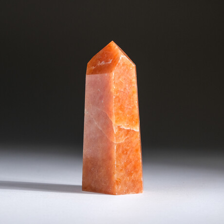 Tangerine Quartz Obelisk From Brazil // 208.5 grams