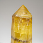 Genuine Polished Yellow Fluorite Point from Argentina // 2 lbs