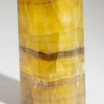 Genuine Polished Yellow Fluorite Point from Argentina // 2 lbs