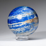 Polished Lapis Lazuli Sphere from Afghanistan // 4", 4 lbs