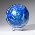 Polished Lapis Lazuli Sphere from Afghanistan // 4", 4 lbs