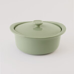 BergHOFF Leo Balance Ceramic Stoneware Casserole 9.5"// 4.5qt. With Ceramic Stoneware Cover // Sage