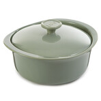 BergHOFF Leo Balance Ceramic Stoneware Casserole 9.5"// 4.5qt. With Ceramic Stoneware Cover // Sage