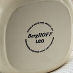 BergHOFF Leo Balance Ceramic Stoneware Rippled Pie Dish 11"// 1.59qt. // Moonbeam