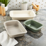 BergHOFF Leo Balance Ceramic Stoneware Baking Dish 8"// 1.27qt. // Sage