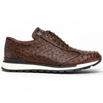 Scanno // Ostrich Leather Sneakers //  Brown (US: 9)