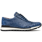 Scanno // Ostrich Leather Sneakers // Antique Navy (US: 10)