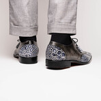 Anzio // Alligator + Calfskin Leather Oxfords Shoes // Newspaper (US: 8.5)