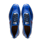 Brescia // Python + Calfskin Leather Sneakers // Electric Blue (US: 12)