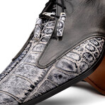 Anzio // Alligator + Calfskin Leather Oxfords Shoes // Newspaper (US: 8)