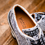 Scanno // Ostrich Leather Sneakers // Newspaper (US: 10.5)