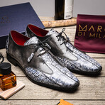 Anzio // Alligator + Calfskin Leather Oxfords Shoes // Newspaper (US: 9.5)