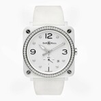 Bell & Ross Ladies White Diamond Quartz // BRS-WH-CES-LGD/SRB // Store Display