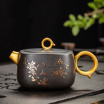 Purple Clay 24k Gold-Lined Tea Set