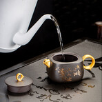 Purple Clay 24k Gold-Lined Tea Set