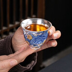 Sea Blossoms Silver-lined Tea Set