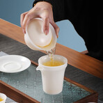 Ultra-Thin Dehua White Porcelain Tea Set