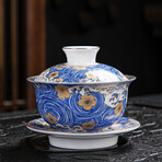 Sea Blossoms Silver-lined Tea Set