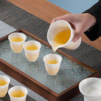 Ultra-Thin Dehua White Porcelain Tea Set