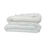 Mink Luxe Faux Fur Throw/ Pearl