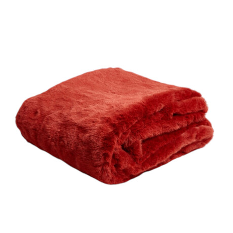 Mink Throw/Tomato