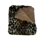 Leopard Throw/Cream Brown