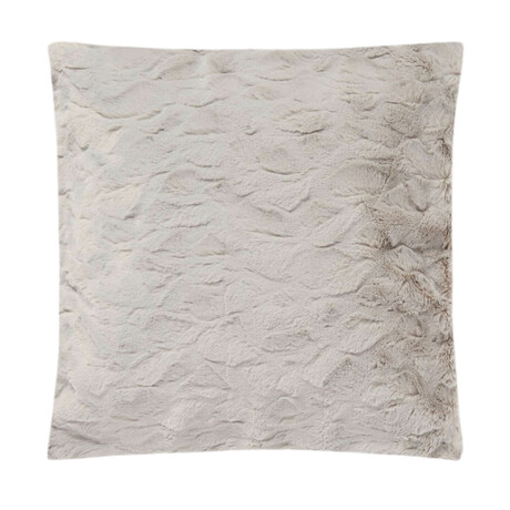 Contempo Cuddle Fur Pillow // Silver (14"L x 20"W)