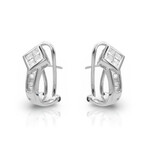 18K White Gold Diamond Earrings // Pre-Owned