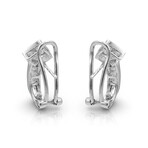 18K White Gold Diamond Earrings // Pre-Owned