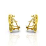 18K Yellow Gold Diamond X Earrings // Pre-Owned