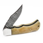 Damascus Folding Pocket Knife // Camy