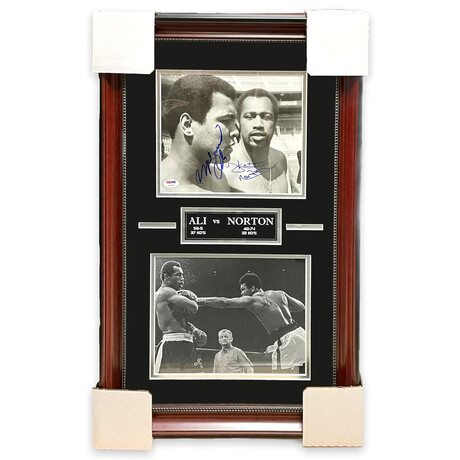 Muhammad Ali & Ken Norton // Autographed Photograph + Framed