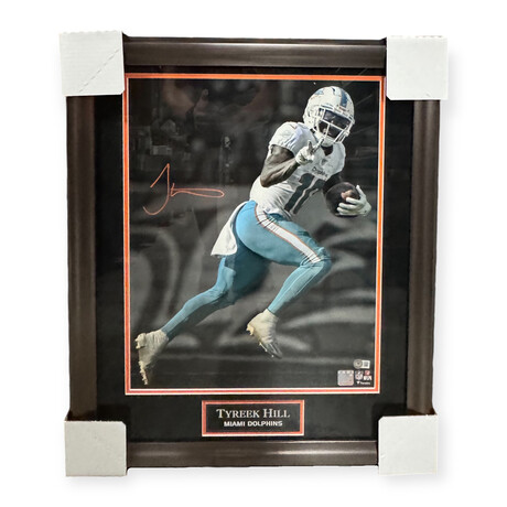 Tyreek Hill // Miami Dolphins // Autographed Photograph + Framed