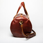 Leather Gym Bag 20" // Mahogany