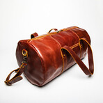 Leather Gym Bag 20" // Mahogany