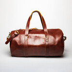 Leather Gym Bag 20" // Mahogany